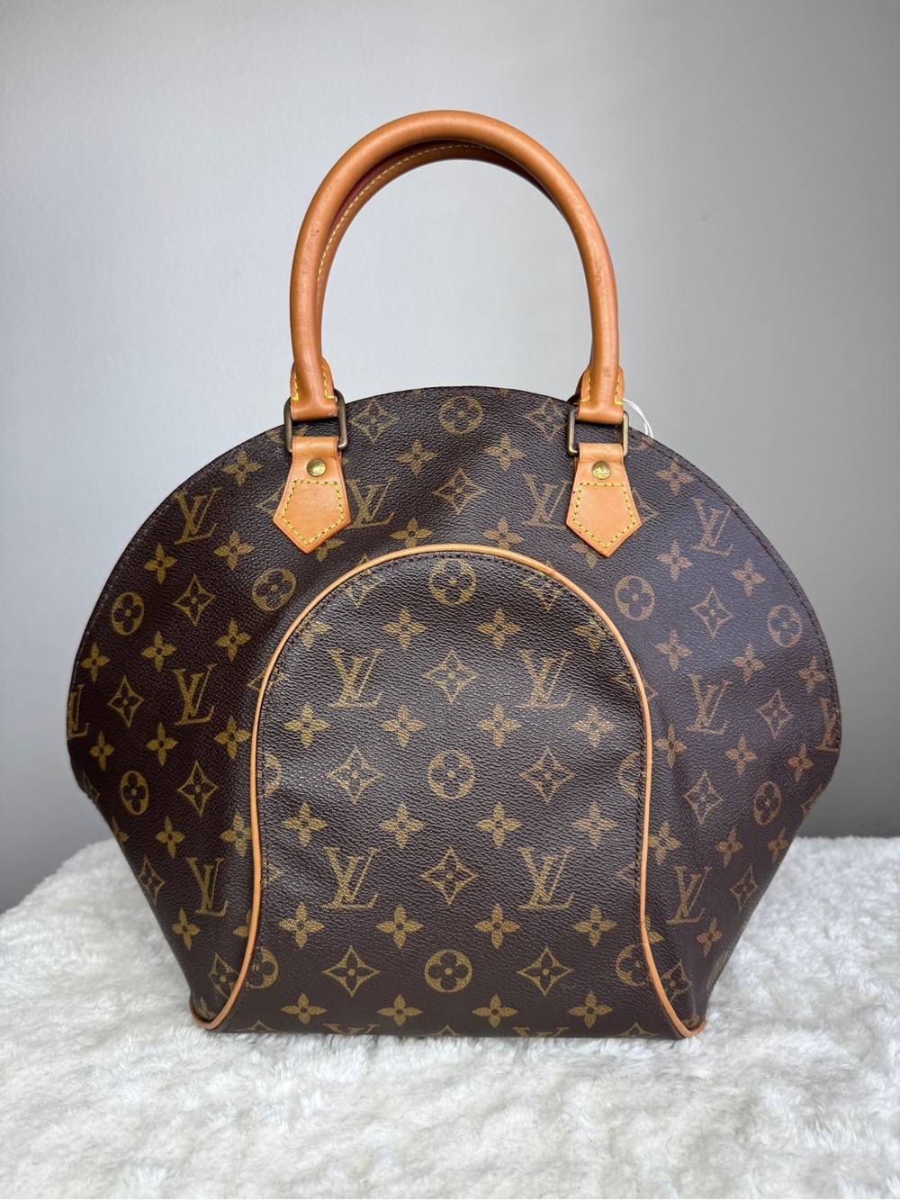 Louis Vuitton ellipse MM Brown Monogram Canvas Top Handle Bag